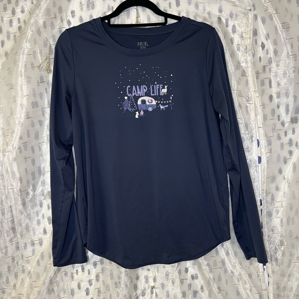 Women’s  Long-sleeve Camp  shirt M   Outdoors Camp. Camp fire.         B4